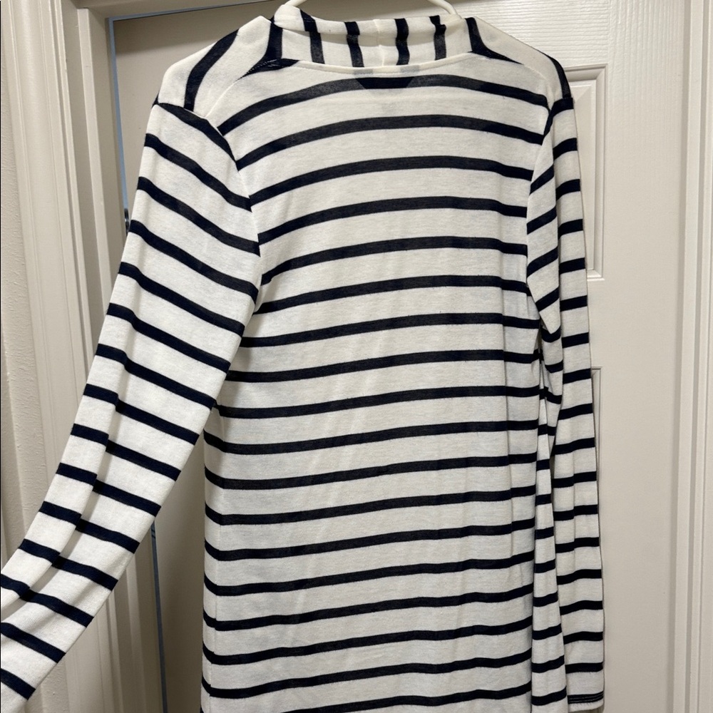 Striped Open-Front Cardigan - Picture 4 of 4